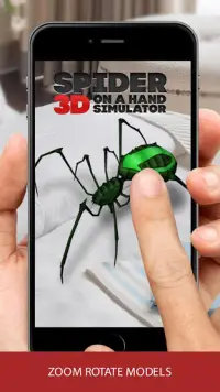 3D spider on a hand simulator prank game Screen Shot 2