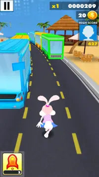 Rabbit Run: Bunny Rabbit Running Games Screen Shot 13