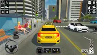 game taxi 3d - taxi simulator Screen Shot 1