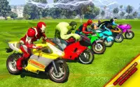 Superheroes GT Bike Stunts: Top Speed Racing Games Screen Shot 5