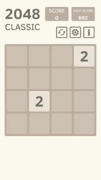 2048 Classic Screen Shot 1