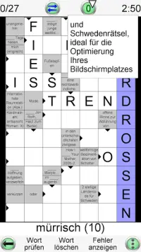 Schweizer Kreuzworträtsel Screen Shot 2