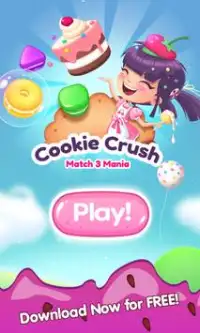 Yummy Cookies Match 3 Mania Screen Shot 0