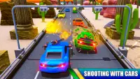 Accidente de batalla de disparos de autos 2019 Screen Shot 1