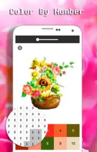 Flower Bouquet Color By Number - Pixel Art Screen Shot 2