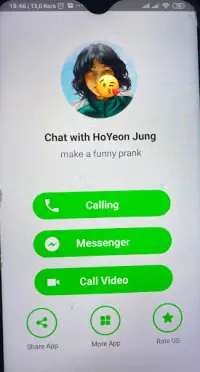 squid player 067 HoYeon Jung fake call video&chat Screen Shot 0