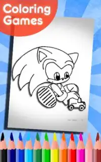 How To Color sonic the hedgehog (game for kids) Screen Shot 2