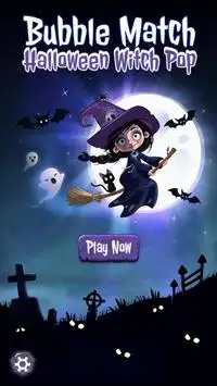 Bubble Match Halloween Witch Pop Screen Shot 0