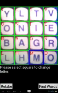 Boggle Solver: Vision Screen Shot 1