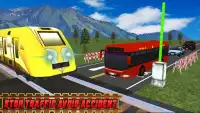 RailRoad Train Crossing Game : Bus Vs Train Screen Shot 4