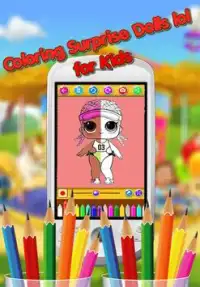 Coloring Surprise Dolls lol for Kids Screen Shot 3