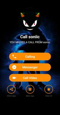 Super SONIC call and chat (simulation) Screen Shot 0