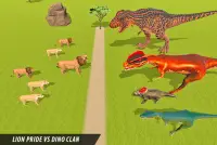 león vs dinosaurio simulador de batalla de animale Screen Shot 8
