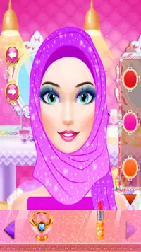 Hijab Princess Makeup Makeover Salon Game Screen Shot 2