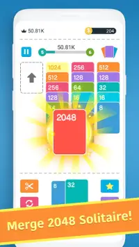 2048 Card-Solitaire Merge Cards Game Screen Shot 0