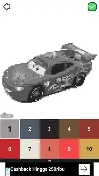 3D Cars Color by Number - LoPoly Pixel art Screen Shot 3