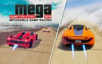 Mega ramp car stunts 2018 - Impossible ramp racing Screen Shot 9