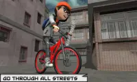 Bicycle Rider Racer Bisiklet Oyunlarına Kağıt Atma Screen Shot 2