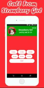 Call From Strawberry Girl - Girls Games Screen Shot 2