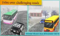 Simulador de ônibus de neve de inverno 2018 Screen Shot 6