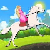 White Horse Ride for Barbie