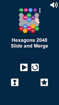 2048 Slide n Merge Hexagons - Hexa Merge Puzzle Screen Shot 3