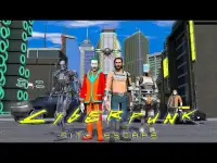 Cyberpunk City Escape. Neighbor Sci-Fi Survival 3D Screen Shot 1