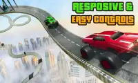 Grand Monster Truck Race : Impossible Tricky Stunt Screen Shot 2