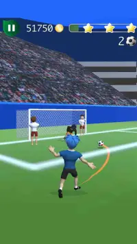 Одиннадцать Цель - 3D футбол пенальти игра Screen Shot 4