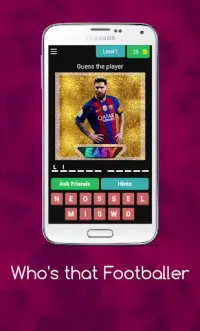 Who's that Footballer | Football Game Player Quiz Screen Shot 0