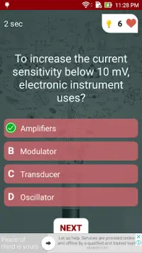 Electronics and Communication Quiz Screen Shot 4