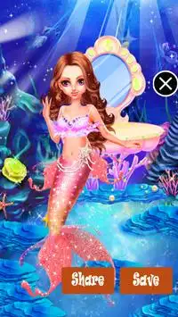 Water Princess Fancy Dress Up Game For Girls Screen Shot 2