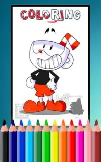 How To Color CupHead (Cup head Coloring Game) Screen Shot 0