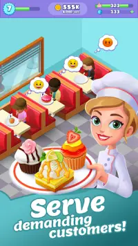 Merge Bakery -  Idle Dessert Tycoon Clicker Game Screen Shot 1