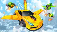 Flying Car Shooting - Car Game Screen Shot 1