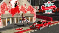 Valentine Day Girl Dance Car Drive 2021 Screen Shot 1