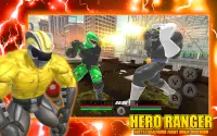 Hero Ranger Battle Real Dino Fight Ninja Warrior Screen Shot 2