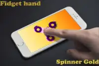 Fidget hand spinner gold Screen Shot 2
