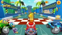 Crazy Toon Car Racing Screen Shot 1