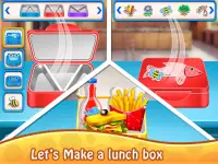 School Lunchbox - Food Chef Cooking Game Screen Shot 1
