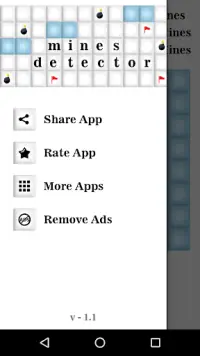 Mines Detector (Landmine Game) Screen Shot 1
