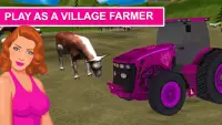 Pink Girl Farm Truck Driver Screen Shot 2