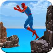 सुपरहीरो फ्लिप डाइविंग 3 डी फ्री