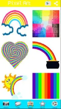 Coloring Rainbow Pixel Art Game Screen Shot 4