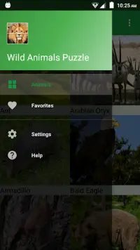 Animaux Sauvages Puzzle Screen Shot 7