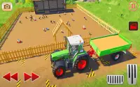 Pull Tractor Cargo Transport and farming simulator Screen Shot 0