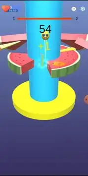 Watermelon Helix Jump Screen Shot 1