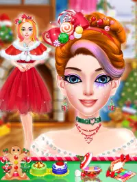 Christmas DressUp & Makeup Salon Games For Girls Screen Shot 2