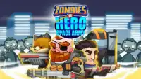 Zombies Defense vs Superhero Space Army of Dead Screen Shot 2