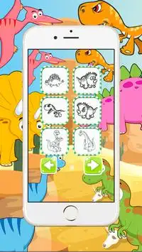 Cutie Dino enfants Coloriage Screen Shot 2